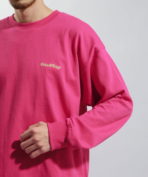 BAYFLOW（ベイフロー）の「【Free＆Easy（フリーアンドイージー）】別注バックプリントTシャツ（Tシャツ/カットソー・メンズ・ブルー/オフホワイト/ピンク・MEDIUM/LARGE）」の7枚目の写真