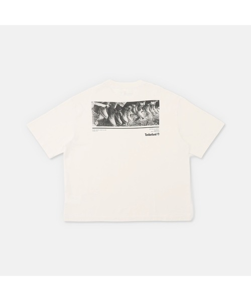 Timberland（ティンバーランド）の「アーカイブ ブーツ 半袖 Tシャツ ユニセックス（Tシャツ/カットソー・メンズ・ライトホワイト・XX-LARGE/X-LARGE/SMALL/MEDIUM/LARGE）」の2枚目の写真