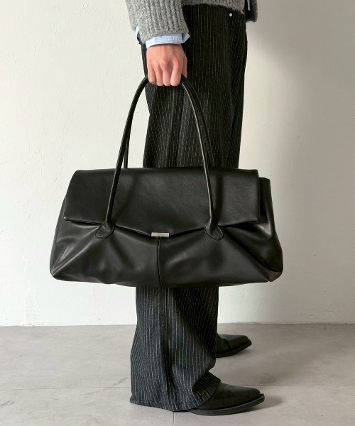 Chikashitsu +】boston non-leather bag / 【チカシツプラス】ボストン
