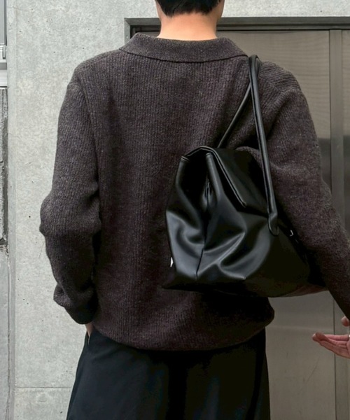 Chikashitsu +】boston non-leather bag / 【チカシツプラス】ボストン
