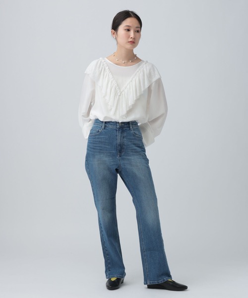 LEPSIM(レプシィム)の「カットレースフリルブラウス 634639(シャツ/ブラウス・レディース・ブラック/ベージュ/オフホワイト・FREE)」の7枚目の写真