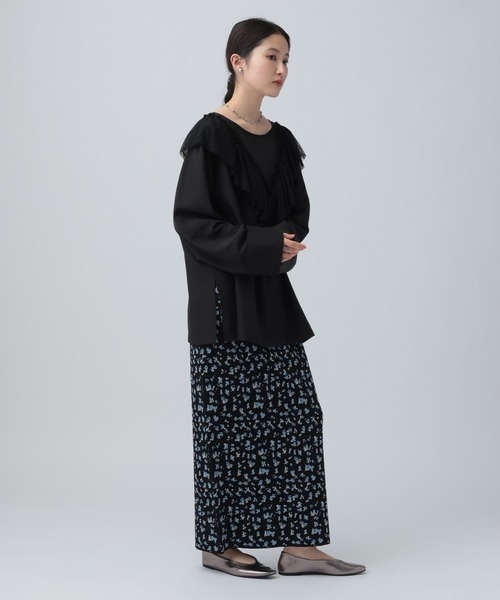 LEPSIM(レプシィム)の「カットレースフリルブラウス 634639(シャツ/ブラウス・レディース・ブラック/ベージュ/オフホワイト・FREE)」の13枚目の写真