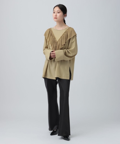 LEPSIM(レプシィム)の「カットレースフリルブラウス 634639(シャツ/ブラウス・レディース・ブラック/ベージュ/オフホワイト・FREE)」の20枚目の写真
