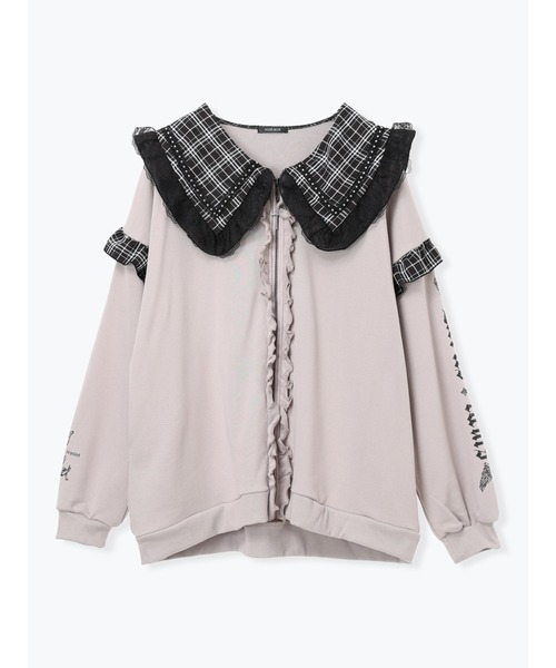 NOEMIE(ノエミー)の「バックスピンドルチェックセーラーブルゾン(ブルゾン・レディース・レッド/ブラック/ピンク・M)」の15枚目の写真