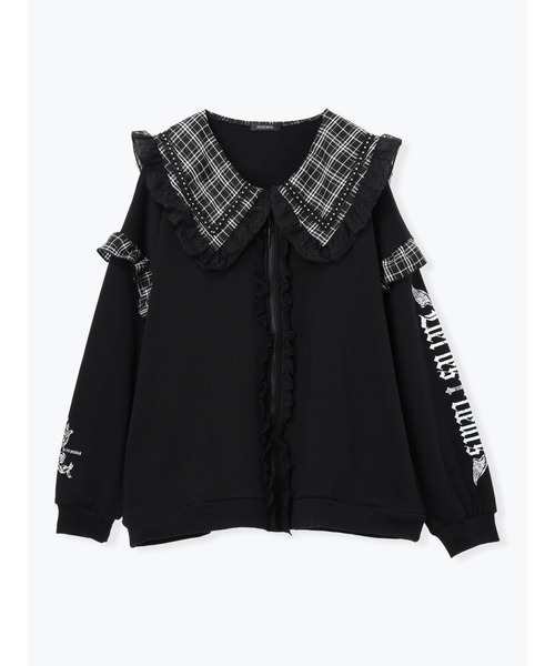 NOEMIE(ノエミー)の「バックスピンドルチェックセーラーブルゾン(ブルゾン・レディース・レッド/ブラック/ピンク・M)」の17枚目の写真