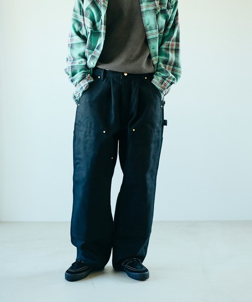 Carhartt(カーハート)の「THRIFTY LOOK / スリフティールック CARHARTT DOUBLE KNEE ONE-TUCK 5POCKET PANTS リメイク ダブルニーパンツ(その他パンツ・メンズ・インディゴブルー/ブラック/ナチュラル/ブラウン・LARGE/MEDIUM)」の15枚目の写真
