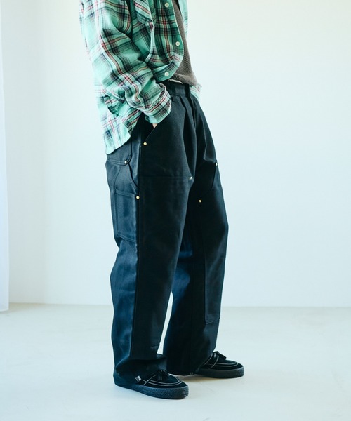 Carhartt(カーハート)の「THRIFTY LOOK / スリフティールック CARHARTT DOUBLE KNEE ONE-TUCK 5POCKET PANTS リメイク ダブルニーパンツ(その他パンツ・メンズ・インディゴブルー/ブラック/ナチュラル/ブラウン・LARGE/MEDIUM)」の18枚目の写真