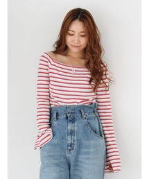 ボーダー オフショルダー」に該当するトップスファッション通販 - ZOZOTOWN