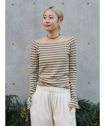 ボーダー オフショルダー」に該当するトップスファッション通販 - ZOZOTOWN
