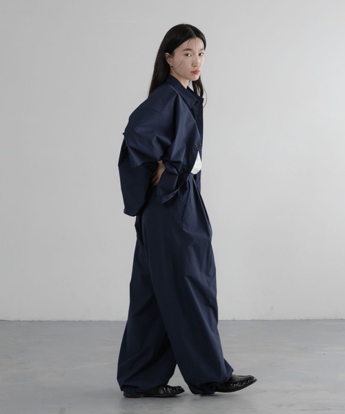 LOWRYS FARM（ローリーズファーム）の「SETUP可能【LFM(U)】DRYMIXショートシャツＳＳ　 658957（シャツ/ブラウス・メンズ・ネイビー/ベージュ/ブラック・LARGE/MEDIUM）」の20枚目の写真