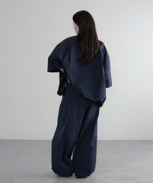 LOWRYS FARM（ローリーズファーム）の「SETUP可能【LFM(U)】DRYMIXショートシャツＳＳ　 658957（シャツ/ブラウス・メンズ・ネイビー/ベージュ/ブラック・LARGE/MEDIUM）」の21枚目の写真