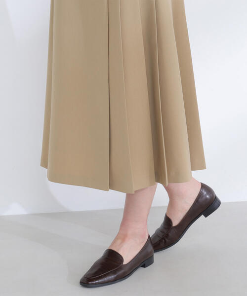 NATURAL BEAUTY BASIC(ナチュラルビューティーベーシック)の「【Oggi.jp掲載】サイドプリーツスカート(スカート・レディース・チャコールグレー/ベージュ・MEDIUM/SMALL)」の22枚目の写真