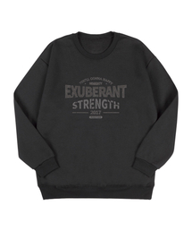 BEMIGHTY（ビーマイティー）の「レトロレタリングオーバーサイズ特別裏毛スウェットシャツ[ダークグレー]（スウェット）」