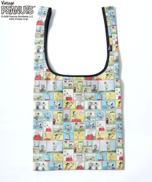 PEANUTS/ピーナッツコラボ FRUIT OF THE LOOM/フルーツオブザルーム スヌーピー 総柄 エコバッグ/トートバッグ/レディース メンズ