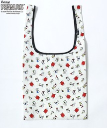 SNOOPY | PEANUTS/ピーナッツコラボ FRUIT OF THE LOOM/フルーツオブザルーム スヌーピー 総柄 エコバッグ/トートバッグ/レディース メンズ(トートバッグ)