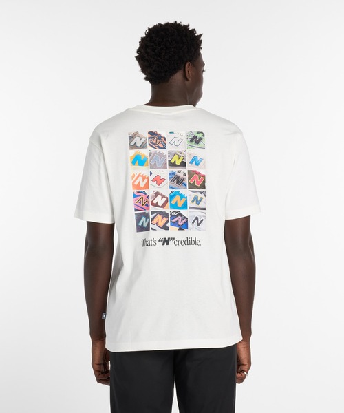 NEW BALANCE（ニューバランス）の「NコラージュTシャツ（Tシャツ/カットソー・メンズ・ライトパープル/オフホワイト/ブラック・SMALL/MEDIUM/LARGE/X-LARGE/XX-LARGE）」の10枚目の写真