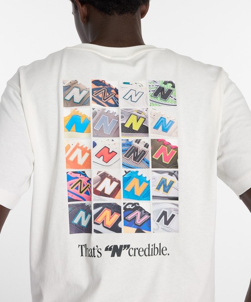 NEW BALANCE（ニューバランス）の「NコラージュTシャツ（Tシャツ/カットソー・メンズ・ライトパープル/オフホワイト/ブラック・SMALL/MEDIUM/LARGE/X-LARGE/XX-LARGE）」の11枚目の写真