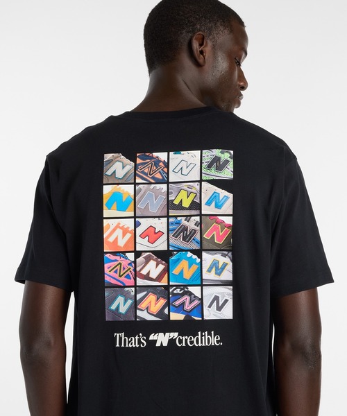 NEW BALANCE（ニューバランス）の「NコラージュTシャツ（Tシャツ/カットソー・メンズ・ライトパープル/オフホワイト/ブラック・SMALL/MEDIUM/LARGE/X-LARGE/XX-LARGE）」の17枚目の写真