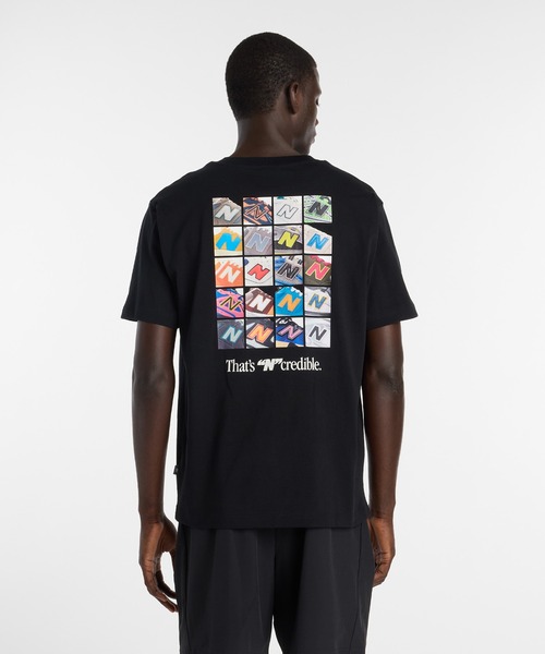 NEW BALANCE（ニューバランス）の「NコラージュTシャツ（Tシャツ/カットソー・メンズ・ライトパープル/オフホワイト/ブラック・SMALL/MEDIUM/LARGE/X-LARGE/XX-LARGE）」の7枚目の写真
