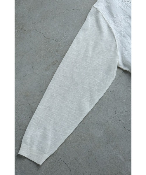 cawaii(カワイイ)の「雅なレースが流れる刺繍シアーカーディガン(カーディガン/ボレロ・レディース・ホワイト・FREE)」の11枚目の写真