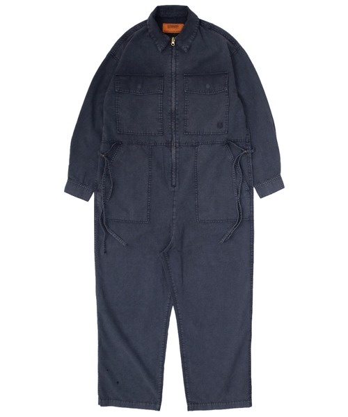 UNIVERSAL OVERALL(ユニバーサルオーバーオール)の「VINTAGE JUMP SUIT/ジャンプスーツ(つなぎ/オールインワン・レディース・ベージュ/ブルー系その他/チャコールグレー・F)」の5枚目の写真