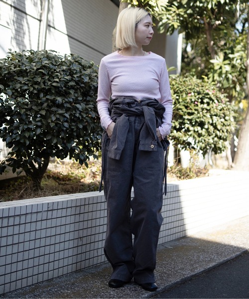 UNIVERSAL OVERALL(ユニバーサルオーバーオール)の「VINTAGE JUMP SUIT/ジャンプスーツ(つなぎ/オールインワン・レディース・ベージュ/ブルー系その他/チャコールグレー・F)」の16枚目の写真