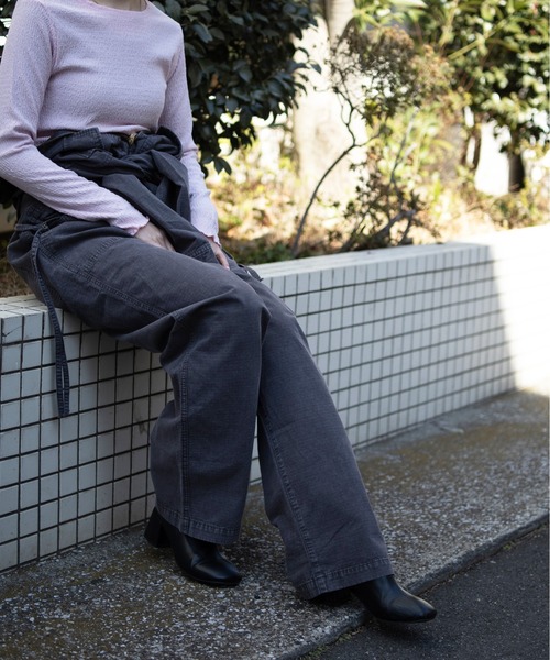 UNIVERSAL OVERALL(ユニバーサルオーバーオール)の「VINTAGE JUMP SUIT/ジャンプスーツ(つなぎ/オールインワン・レディース・ベージュ/ブルー系その他/チャコールグレー・F)」の18枚目の写真