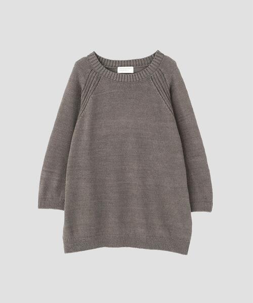 MARGARET HOWELL（マーガレットハウエル）の「BRAIDED LINEN（ニット/セーター・レディース・グレー/ホワイト・FREE）」の4枚目の写真