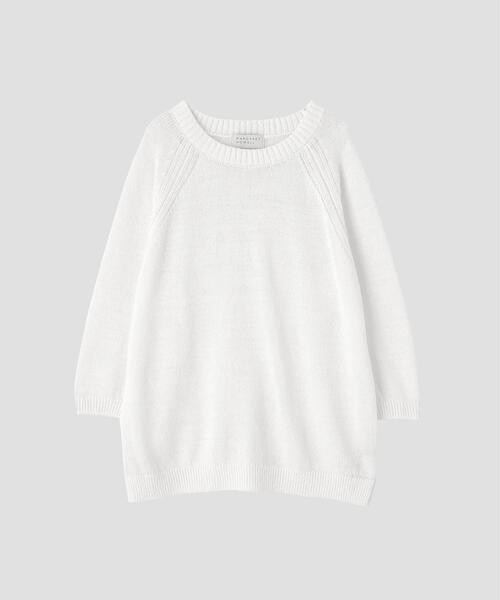 美品⭐︎マーガレットハウエル　サマーニット　リネン100%　白　2 MARGARET HOWELL（マーガレットハウエル） 22SS 578-2163004 LINEN