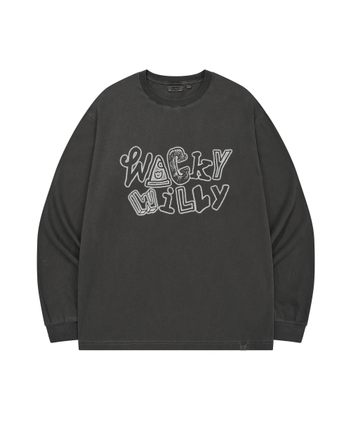 Wacky WiLLy(ワッキーウィリー)の「ピグメントウォッシングロングスリーブチャコール(Tシャツ/カットソー・レディース・その他・SMALL/MEDIUM/LARGE/X-LARGE)」の1枚目の写真