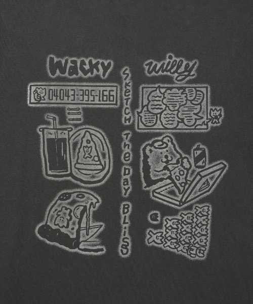 Wacky WiLLy(ワッキーウィリー)の「ピグメントウォッシングロングスリーブチャコール(Tシャツ/カットソー・レディース・その他・SMALL/MEDIUM/LARGE/X-LARGE)」の7枚目の写真