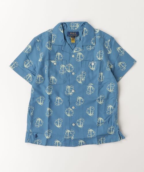 POLO RALPH LAUREN CHILDRENSWEAR(ポロ ラルフ ローレン チルドレンズウェア)の「アンカープリント コットン オックスフォード シャツ(シャツ/ブラウス・キッズ・マルチ・L/M/S/XL)」の3枚目の写真
