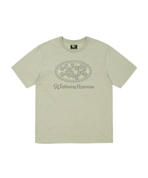 WELLBEING EXPRESS（ウェルビーイングエクスプレス）の「Oversized PEACE pigeon Half Sleeve Beige（Tシャツ/カットソー）」