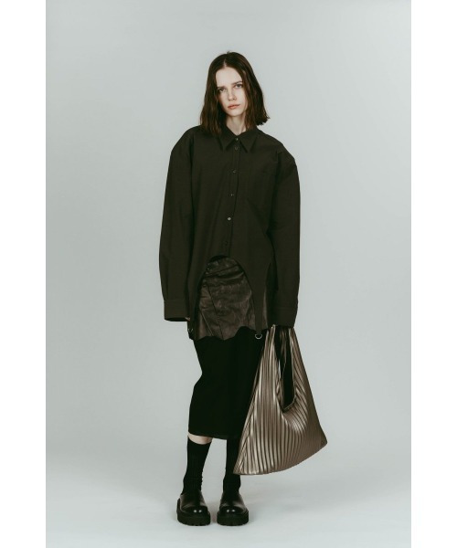 Knuth Marf（クヌースマーフ）の「leather pleats bag（トートバッグ・レディース・シルバー/ブラック・ONE SIZE）」の17枚目の写真
