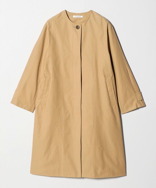 BEAUTY&YOUTH UNITED ARROWS(ビューティーアンドユースユナイテッドアローズ)の「【WEB限定】コットンナイロン ツイルノーカラーコート(その他アウター・レディース・ブラック/ベージュ・S/L/M)」の12枚目の写真