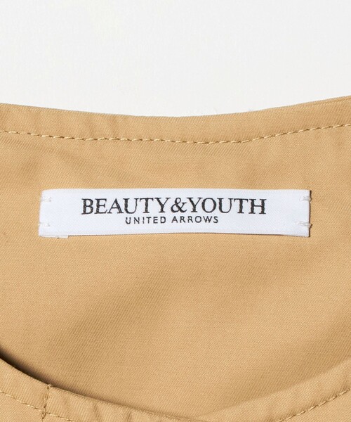 BEAUTY&YOUTH UNITED ARROWS(ビューティーアンドユースユナイテッドアローズ)の「【WEB限定】コットンナイロン ツイルノーカラーコート(その他アウター・レディース・ブラック/ベージュ・S/L/M)」の22枚目の写真