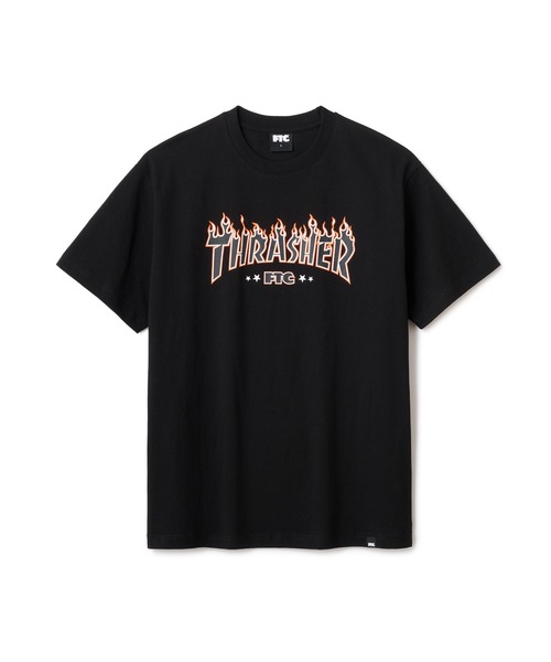 FTC（エフティーシー）の「"FTC x THRASHER" LOGO TEE（Tシャツ/カットソー・メンズ・グリーン系その他/ブラック/ホワイト・LARGE/X-LARGE/MEDIUM）」の2枚目の写真