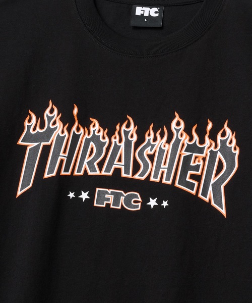 FTC（エフティーシー）の「"FTC x THRASHER" LOGO TEE（Tシャツ/カットソー・メンズ・グリーン系その他/ブラック/ホワイト・LARGE/X-LARGE/MEDIUM）」の5枚目の写真