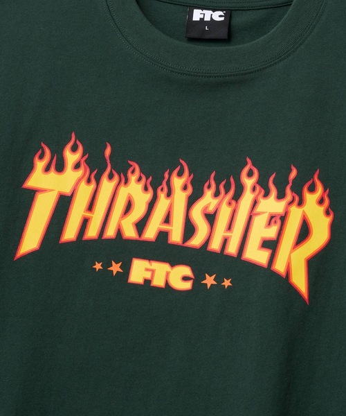 FTC（エフティーシー）の「"FTC x THRASHER" LOGO TEE（Tシャツ/カットソー・メンズ・グリーン系その他/ブラック/ホワイト・LARGE/X-LARGE/MEDIUM）」の4枚目の写真