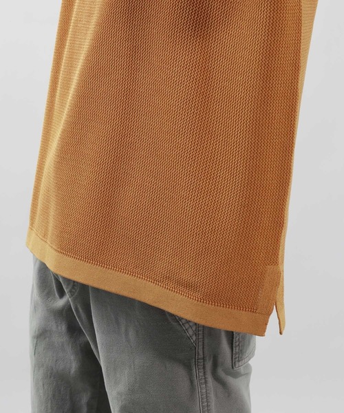 BAYFLOW（ベイフロー）の「[セットでお得!]メッシュレイヤードニットプルオーバー（Tシャツ/カットソー・メンズ・ネイビー/オレンジ/グリーン/チャコール・MEDIUM/LARGE）」の6枚目の写真