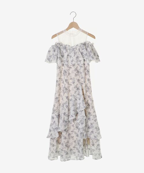 MAJESTIC LEGON(マジェスティックレゴン)の「ウエストきゅっとオフショルワンピ(ワンピース・レディース・ブルー系その他2/グレー系その他/ホワイト系その他2・MEDIUM/SMALL)」の17枚目の写真