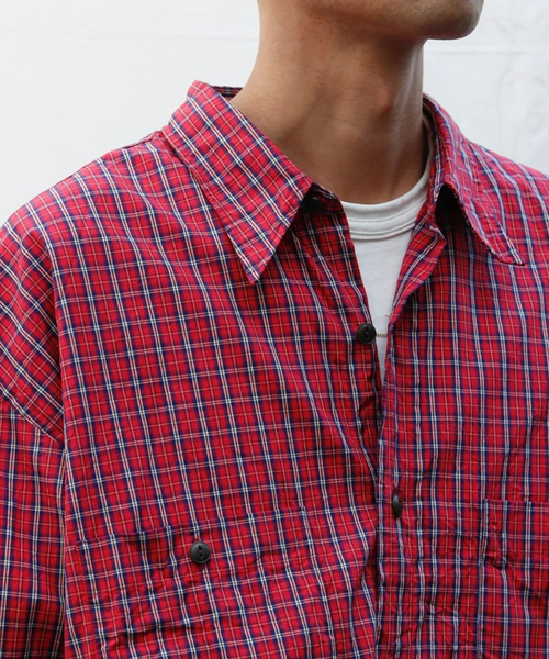 Marvine Pontiak shirt makers(マービンポンティアックシャツメーカーズ)の「Marvine Pontiak / マービンポンティアックシャツメーカーズ Military SH(シャツ/ブラウス・メンズ・グリーン系その他/レッド・FREE)」の6枚目の写真