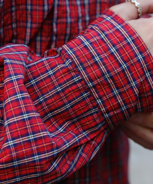 Marvine Pontiak shirt makers(マービンポンティアックシャツメーカーズ)の「Marvine Pontiak / マービンポンティアックシャツメーカーズ Military SH(シャツ/ブラウス・メンズ・グリーン系その他/レッド・FREE)」の7枚目の写真