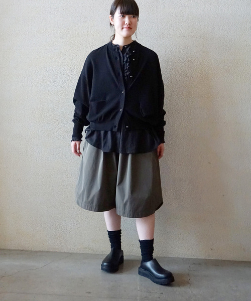 JOURNAL STANDARD LUXE（ジャーナルスタンダード　ラックス）の「ハイツイストガーゼ Wフリルブラウス（シャツ/ブラウス・レディース・ブラック/ホワイト×ホワイト・FREE）」の9枚目の写真