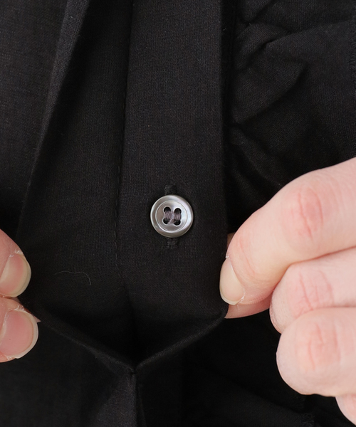 JOURNAL STANDARD LUXE（ジャーナルスタンダード　ラックス）の「ハイツイストガーゼ Wフリルブラウス（シャツ/ブラウス・レディース・ブラック/ホワイト×ホワイト・FREE）」の15枚目の写真