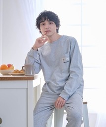 PAUL&JOE（ポールアンドジョー）の「【メンズ】ヌネット＆ジプシーワッペン　コットンロングTシャツ（ルームウェア/パジャマ）」