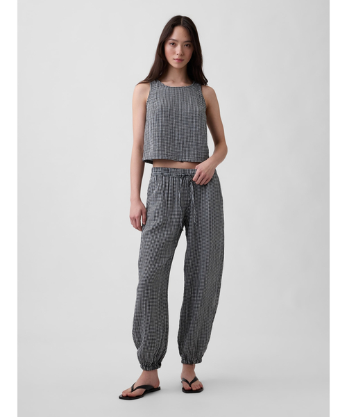 GAP(ギャップ)の「コットンガーゼ バレルジョガーパンツ(その他パンツ・レディース・ブラック/ピンク/ブルー・S/M/L/XS/XXS)」の5枚目の写真