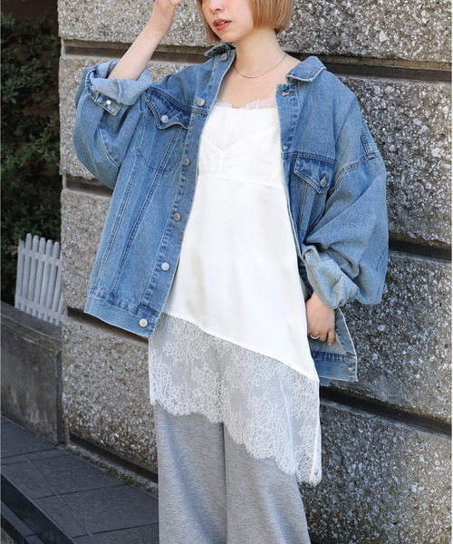 tiptop(ティップトップ)の「【ZOZO限定アイテム】サテンレース切り替えキャミ(キャミソール・レディース・オフホワイト/ホワイト系その他/ブラック/ブラック系その他・FREE)」の20枚目の写真