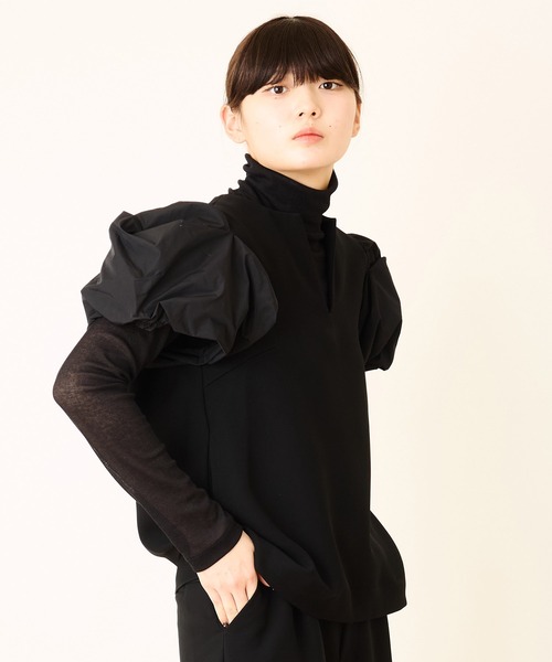 Ranerrh(ラネリ)の「<再入荷>バルーンスリーブブラウス【結婚式・二次会・パーティー】【入卒園・入卒式】【オケージョン・セレモニー】【デイリー/オフィスにも使える】(シャツ/ブラウス・レディース・ブラック・38)」の22枚目の写真