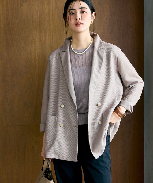 CROSS FUNCTION（クロスファンクション）の「《洗える》サマ美え シアーリブニットベスト【CROSS FUNCTION/クロスファンクション】（ベスト・レディース・モカ/ブラック・LL/L/M）」の18枚目の写真